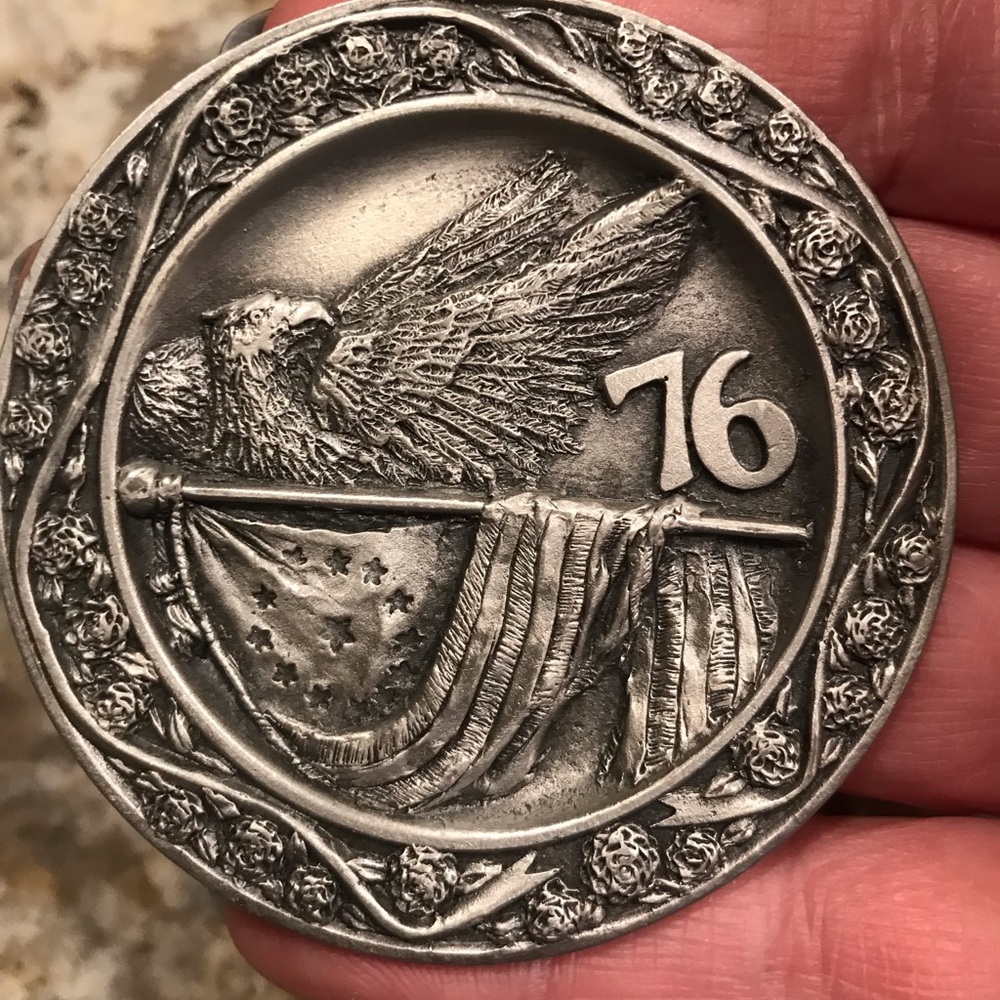 CAT Designs BicentennialMini Pewter Plate, 1986